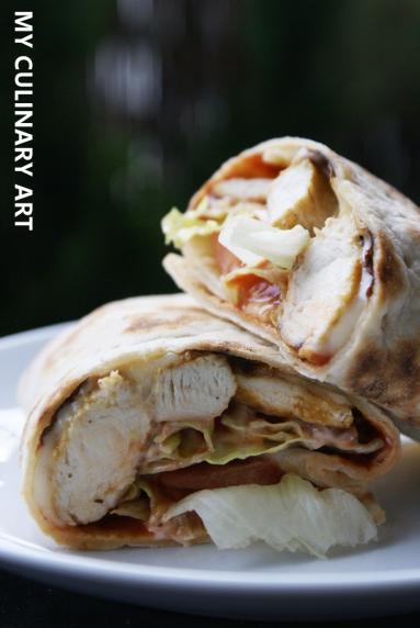 Zdjęcie - Twister z grillowanym kurczakiem (LOW FODMAP, bez glutenu, bez laktozy) - Przepisy kulinarne ze zdjęciami
