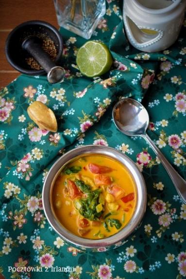 Zdjęcie - Kokosowa chana masala ze szpinakiem | U stóp Benbulbena - Przepisy kulinarne ze zdjęciami