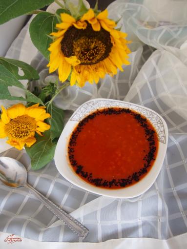 Zdjęcie - Zupa krem z pieczonej papryki i pomidorów - Przepisy kulinarne ze zdjęciami