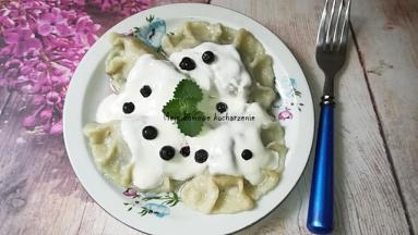 Zdjęcie - Pierogi z jagodami i serem - Przepisy kulinarne ze zdjęciami