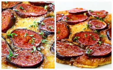 Zdjęcie - Omlet z figami a la tarta Tatin - Przepisy kulinarne ze zdjęciami