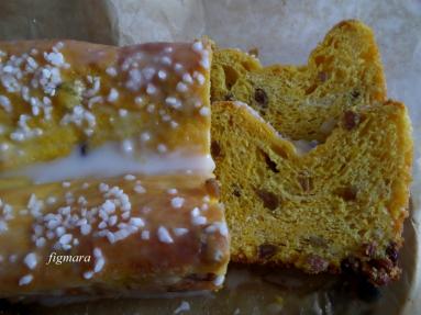 Zdjęcie - Drożdżowe ciasto z dynią - Przepisy kulinarne ze zdjęciami