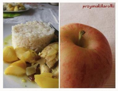 Zdjęcie - Szybki kurczak z jablkami - Przepisy kulinarne ze zdjęciami