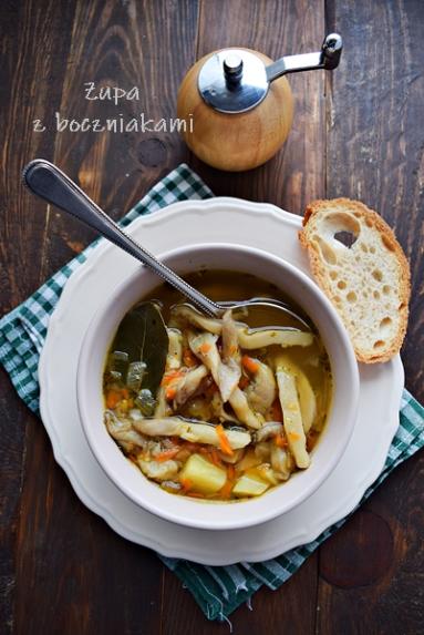 Zdjęcie - Zupa z boczniakami - Przepisy kulinarne ze zdjęciami