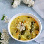 Zdjęcie - Wiosenna zupa ze szparagami - Przepisy kulinarne ze zdjęciami