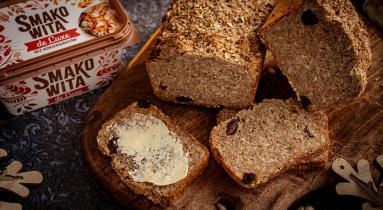 Zdjęcie - Chleb noworoczny z błonnikiem - Przepisy kulinarne ze zdjęciami