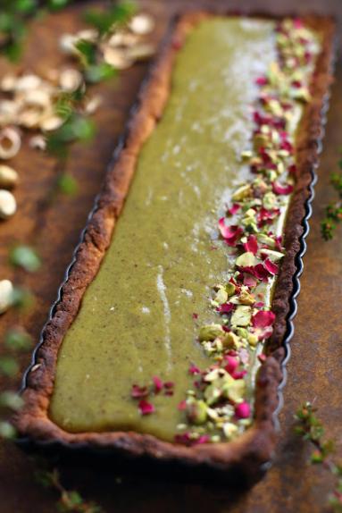 Zdjęcie - Tarta z kremem pistacjowym - Przepisy kulinarne ze zdjęciami