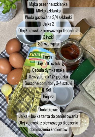Zdjęcie - Krokiety z farszem jajecznym - Przepisy kulinarne ze zdjęciami