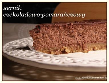 Zdjęcie - Sernik czekoladowo - pomarańczowy  - Przepisy kulinarne ze zdjęciami