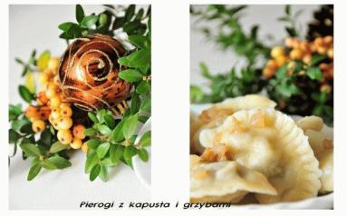 Zdjęcie - Pierogi z kapustą i  grzybami  - Przepisy kulinarne ze zdjęciami