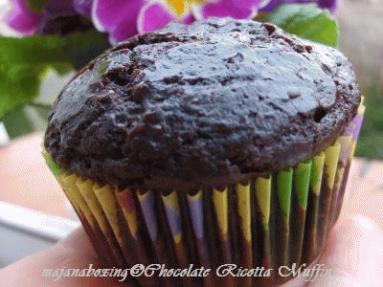 Zdjęcie - Chocolate ricotta muffins  - Przepisy kulinarne ze zdjęciami