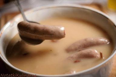 Zdjęcie - Biała kiełbasa w karmelowym sosie - Przepisy kulinarne ze zdjęciami