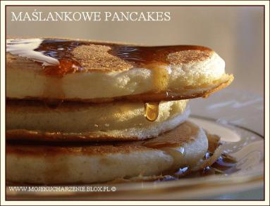 Zdjęcie - Maślankowe pancakes  - Przepisy kulinarne ze zdjęciami