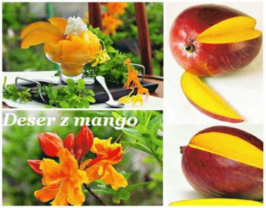 Zdjęcie - Deser z  mango  - Przepisy kulinarne ze zdjęciami