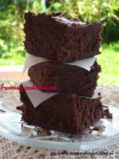 Zdjęcie - Brownies czekoladowe  - Przepisy kulinarne ze zdjęciami