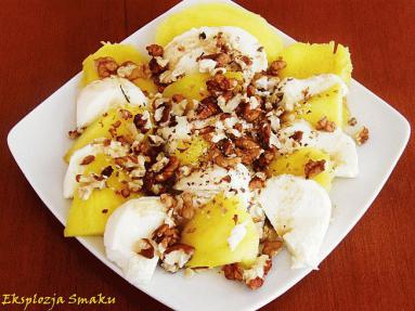 Zdjęcie - Carpaccio z mango i  mozzarelli  - Przepisy kulinarne ze zdjęciami