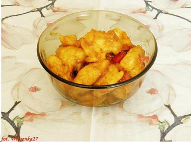 Zdjęcie - Kurczak w sosie słodko -  kwaśnym  - Przepisy kulinarne ze zdjęciami