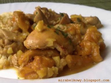 Zdjęcie - Tadżin z kurczaka z morelami - Przepisy kulinarne ze zdjęciami