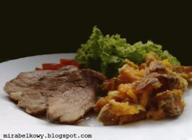 Zdjęcie - Filet z kaczki z dynią zapiekaną po prowansalsku - Przepisy kulinarne ze zdjęciami