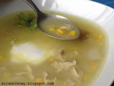 Zdjęcie - Zupa z kurczaka i kukurydzy - Przepisy kulinarne ze zdjęciami