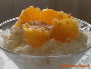 Zdjęcie - Deser kokosowo-pomarańczowy - Przepisy kulinarne ze zdjęciami