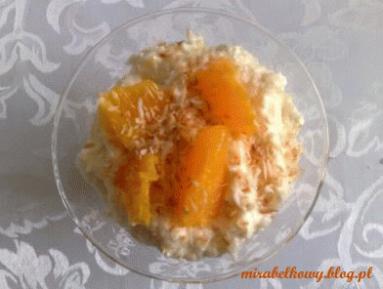 Zdjęcie - Deser kokosowo-pomarańczowy - Przepisy kulinarne ze zdjęciami