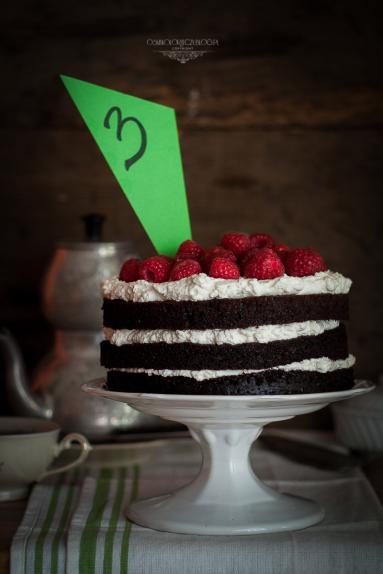 Ciasto czekoladowe na parze i 3 urodziny bloga