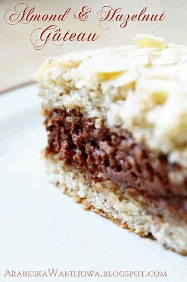 Ciasto migdałowo-orzechowe z masą czekoladową (Almond & Hazelnut Gâteau)