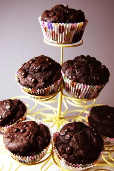 Kakaowe muffiny bez tłuszczu