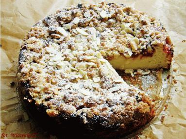 Maślankowe ciasto z malinami i kruszonką (kruszonka)
