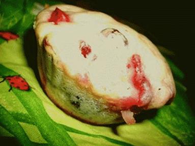 Muffinki truskawkowo-żurawinowe