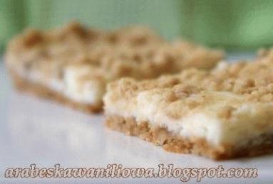 Pecan Cheesecake bars (masa serowa)