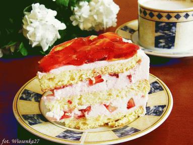 Tort truskawkowy z mascarpone (masa)