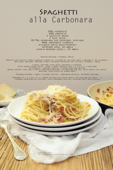 Włoska klasyka. Spaghetti alla Carbonara.