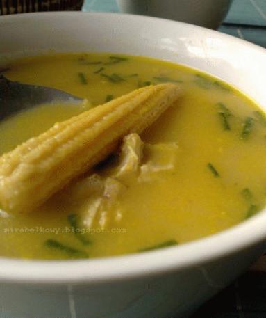 Zupa curry z kukurydzą i kurczakiem