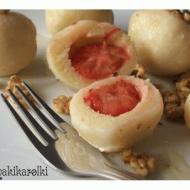 Knedle twarogowe z truskawkami