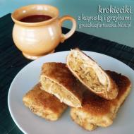 Krokiety z kapustą i grzybami