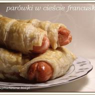 Parówki w cieście francuskim