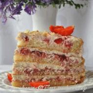 Tort truskawkowy z masą mascarpone