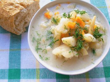 Zdjęcie - Zupa z kiszonych  kalafiorów  - Przepisy kulinarne ze zdjęciami