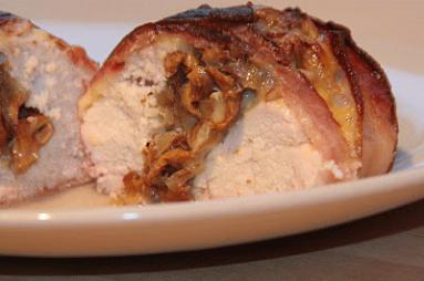Zdjęcie - pierś kurczaka nadziewana kurkami - Przepisy kulinarne ze zdjęciami