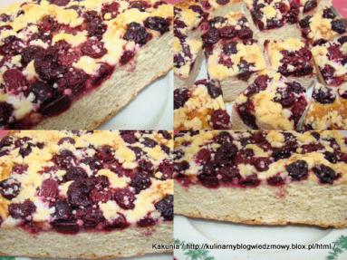 Zdjęcie - ciasto drożdżowe z owocami sezonowymi  - Przepisy kulinarne ze zdjęciami