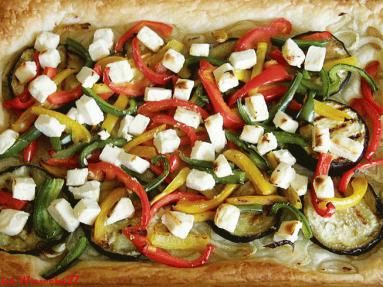 Zdjęcie - Francuska tarta z grilowanymi  warzywami  - Przepisy kulinarne ze zdjęciami