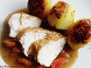 Zdjęcie - Filet z kurczaka w sosie  balsamicznym  - Przepisy kulinarne ze zdjęciami