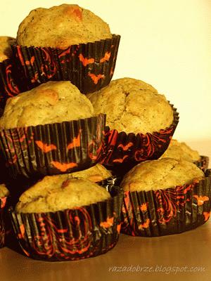 Zdjęcie - Troszkę halloweenowe muffinki - Przepisy kulinarne ze zdjęciami