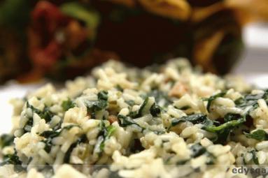 Zdjęcie - Zielone  risotto  - Przepisy kulinarne ze zdjęciami