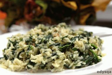 Zdjęcie - Zielone  risotto  - Przepisy kulinarne ze zdjęciami