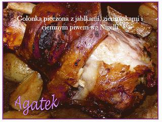 Zdjęcie - Golonka z jablkami i ziemniakami wg Nigelli - Przepisy kulinarne ze zdjęciami
