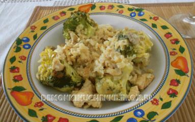 Zdjęcie - Zapiekanka ryżowa z brokułami  - Przepisy kulinarne ze zdjęciami