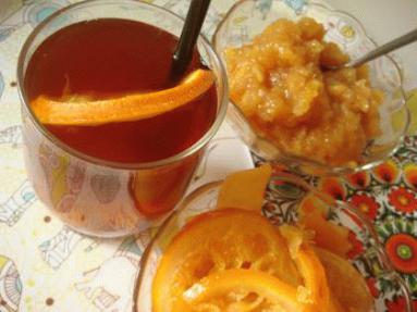 Zdjęcie - Dżem z owoców pigwowca i cytrusów zatopiona w herbacie Dilmah  - Przepisy kulinarne ze zdjęciami